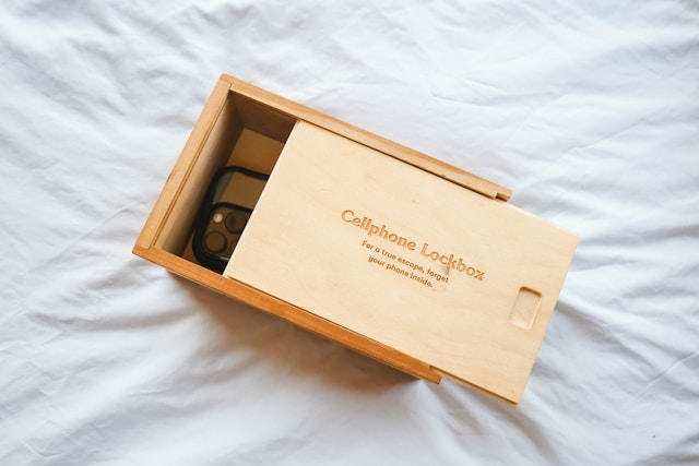 Caja de madera personalizada con grabado láser